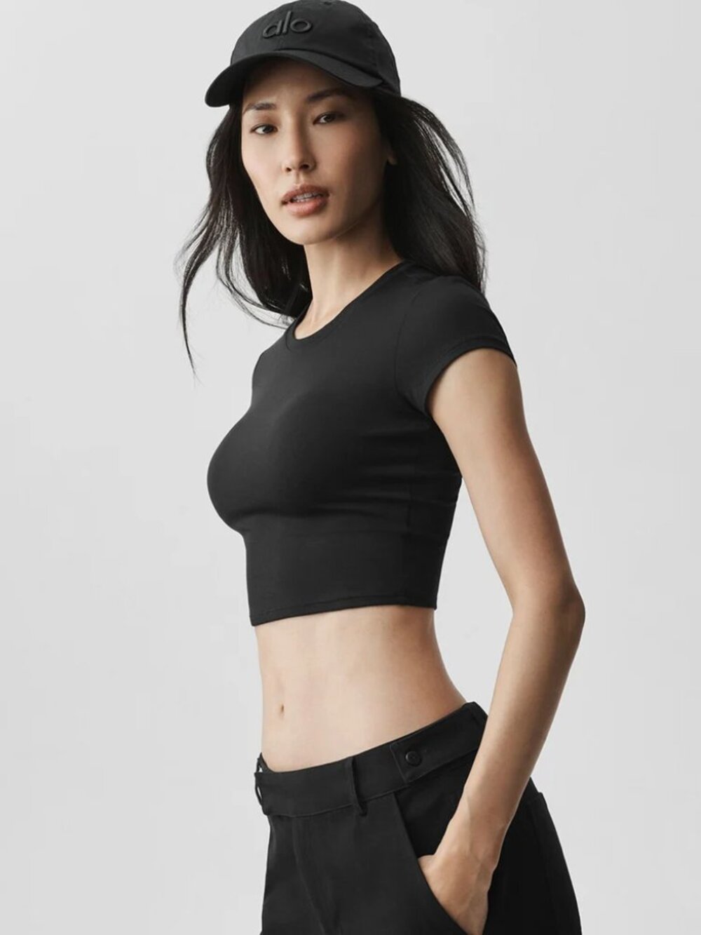 Alosoft Crop Finesse Short Sleeve